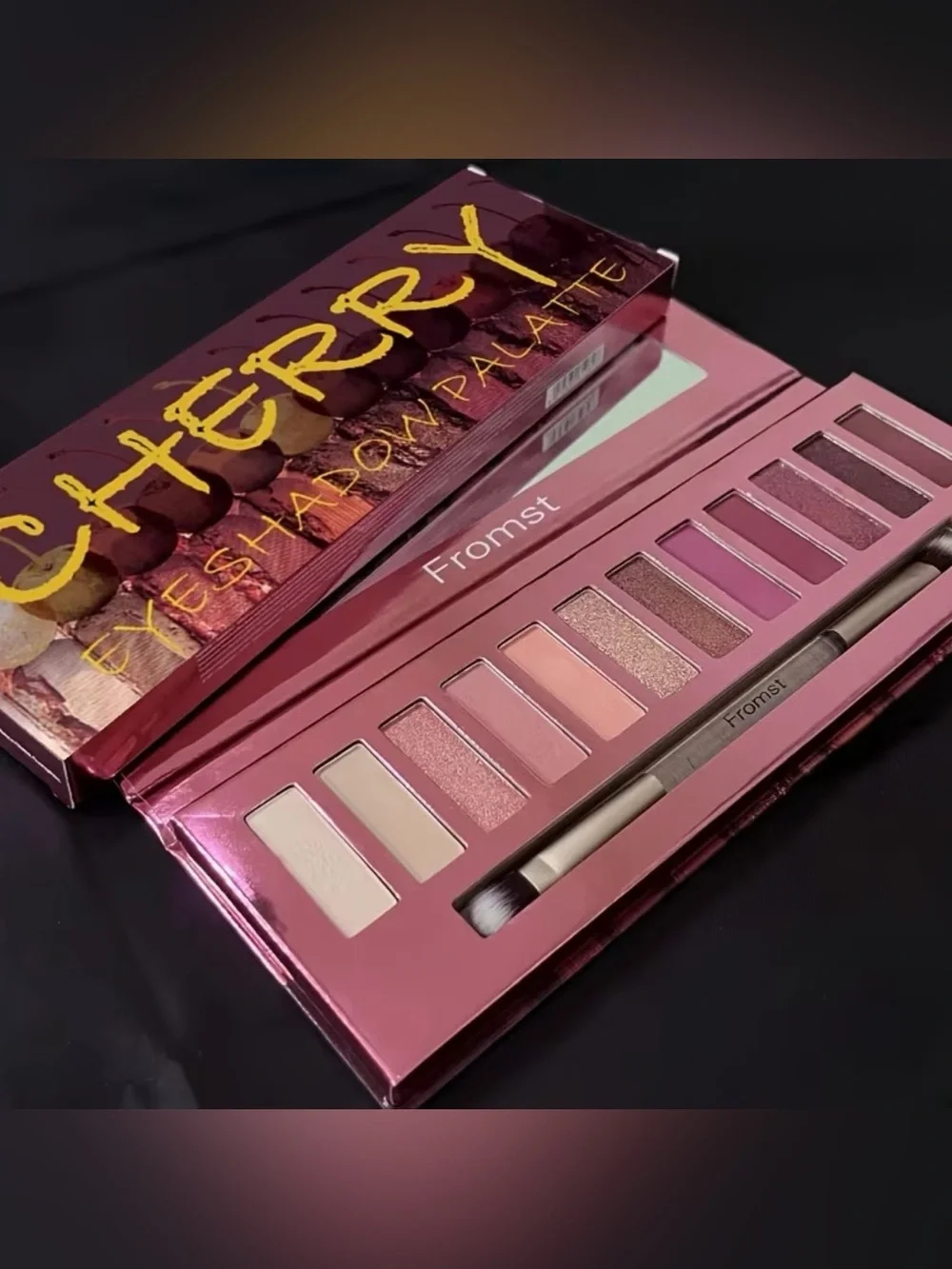 Cherry Eyeshadow Palette - Warm Berry & Copper Shades